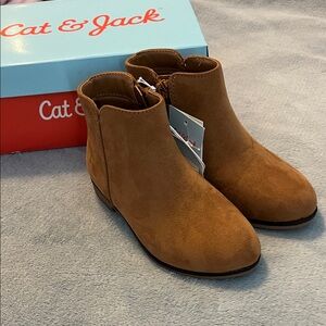 Cat & Jack Cognac Penelope Ankle Boots